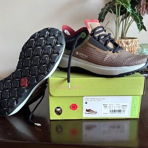 Vasque Gore-Tex Trail Shoes in Brown and Red